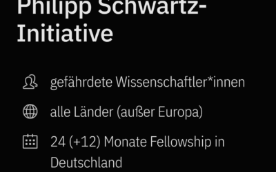 XV Call for applications for Philipp Schwartz Initiative grants in Germany